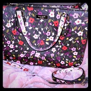 KATE SPADE LAUREL WAY BOHO FLORAL REESE SATCHEL